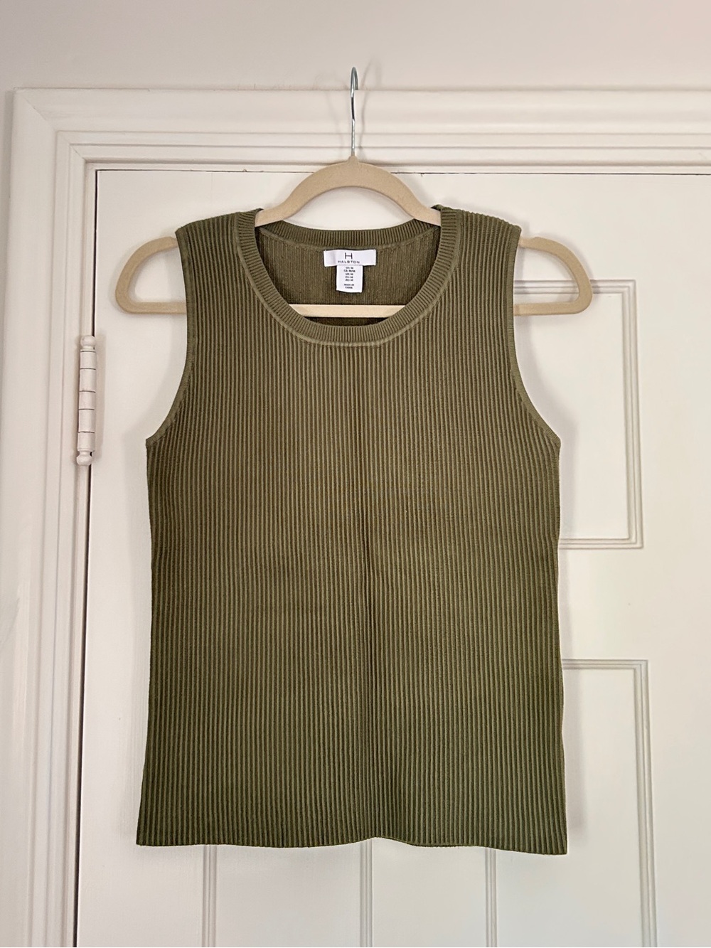 Olive Green Sleeveless Top